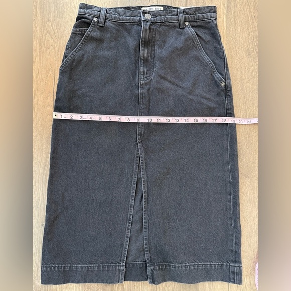 NWOT Free People We the Free Wild Roses Midi Skirt Black Size 27 - Picture 12 of 16